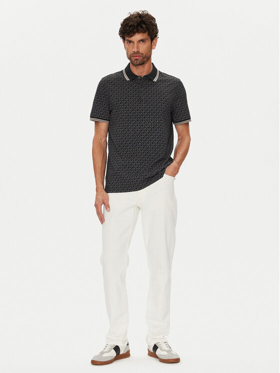 Michael Kors Michael Kors Polo CS550V85KS Czarny Regular Fit