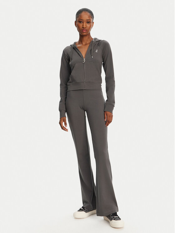 Juicy Couture Juicy Couture Mikina Ola JCWAS125310 Sivá Slim Fit