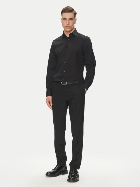 Calvin Klein Calvin Klein Košile Essential LV019EU001 Černá Regular Fit