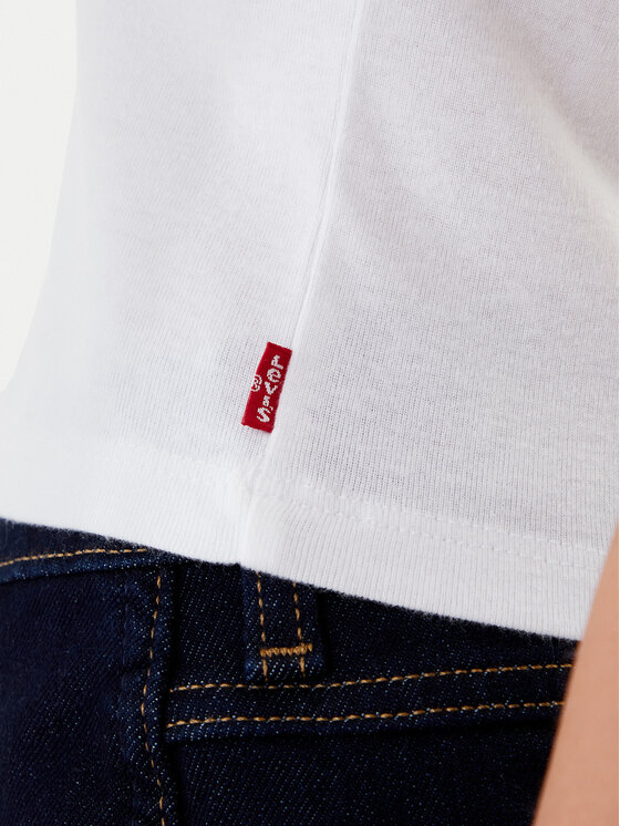 Levi's® Levi's® Tricou Graphic Ringer A3523-0142 Alb Slim Fit