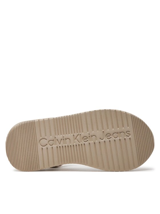 Calvin Klein Jeans Calvin Klein Jeans Sandaalid Sandal Velcro Webbing Dc YW0YW01353 Beež