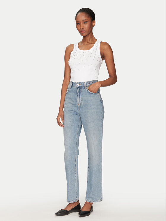 Marella Marella Farmer Mom 2513181084 Kék Mom Fit