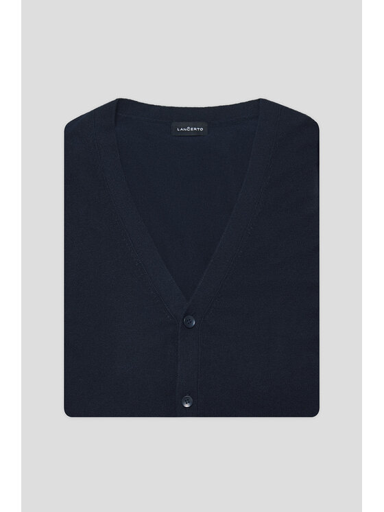 Lancerto Lancerto Kardigan Vidar SW073224000082 Granatowy Regular Fit