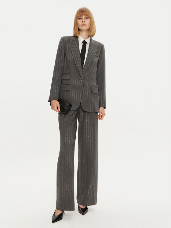 Simona Corsellini Giacca da abito A24CPGI008 Grigio Regular Fit Modivo