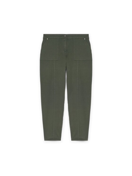 Fiorella Rubino Fiorella Rubino Spodnie materiałowe P727T004984N035 Zielony Regular Fit