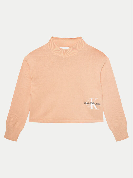 Calvin Klein Jeans Sveter Monogram IG0IG02548 Ružová Regular Fit