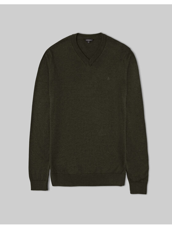 Borgio Borgio Sweter tiriolo Zielony Regular Fit
