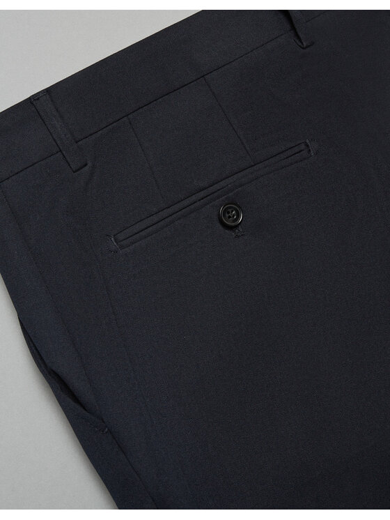 Borgio Borgio Garnitur turro Granatowy Super Slim Fit