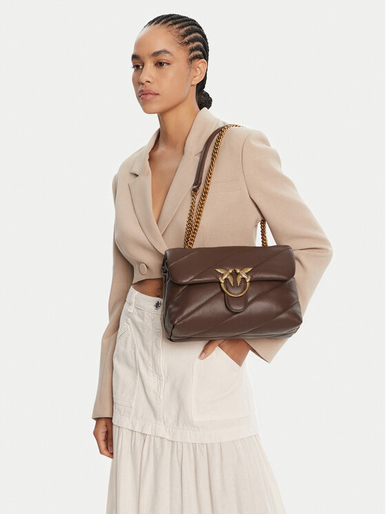 PINKO PINKO Rankinė Love Puff Classic Cl Al 25-26 PLTT 100038 A0F2 Ruda