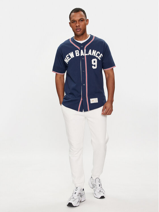 New Balance New Balance Koszula Greatest Hits MT41512 Granatowy Relaxed Fit