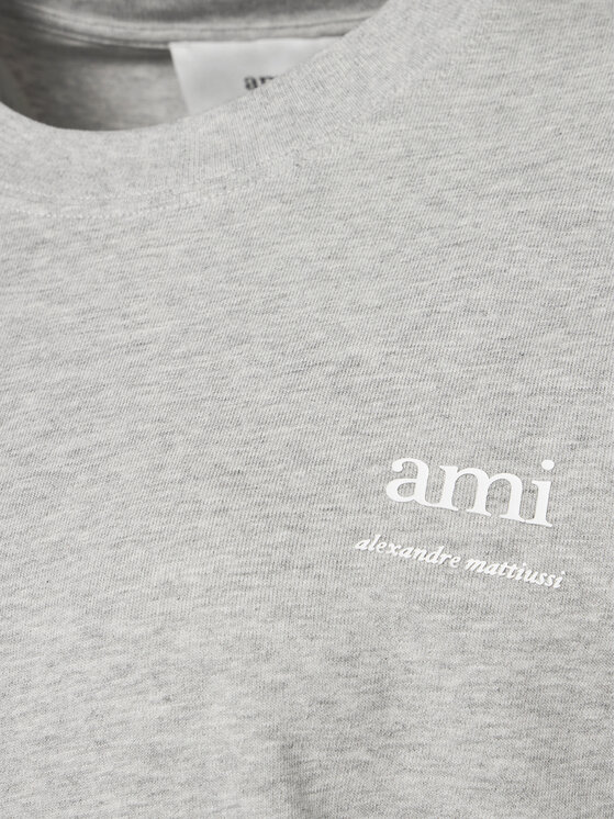 AMI Paris AMI Paris Tricou UTS024.726 0951 Gri Regular Fit