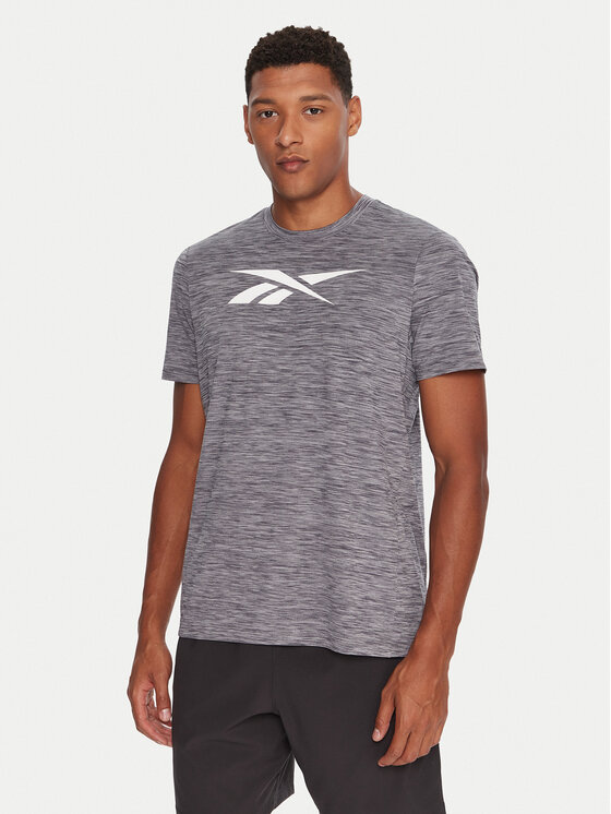 Reebok Reebok T-Shirt Vector Standard RK25179CCM Szary Regular Fit
