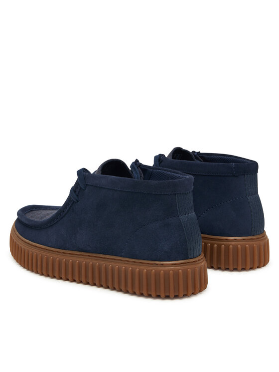 Clarks Clarks Šnurovacia obuv Torhill Hi 26183427 Tmavomodrá