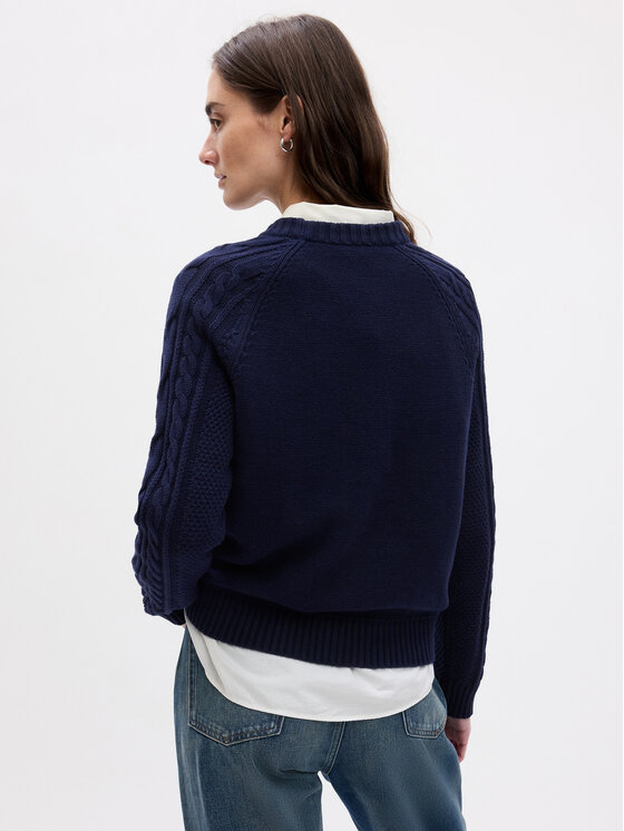 Gap Gap Džemper 815140-03 Tamnoplava Regular Fit