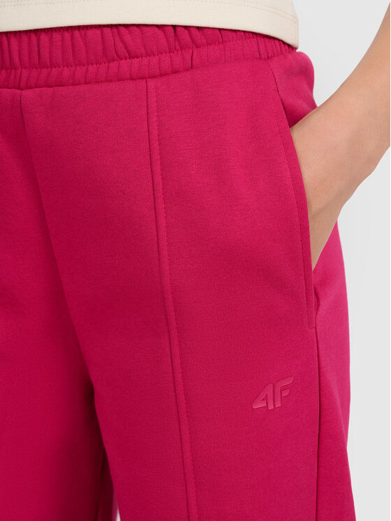4F 4F Spodnie dresowe BASIC+ Różowy Regular Fit