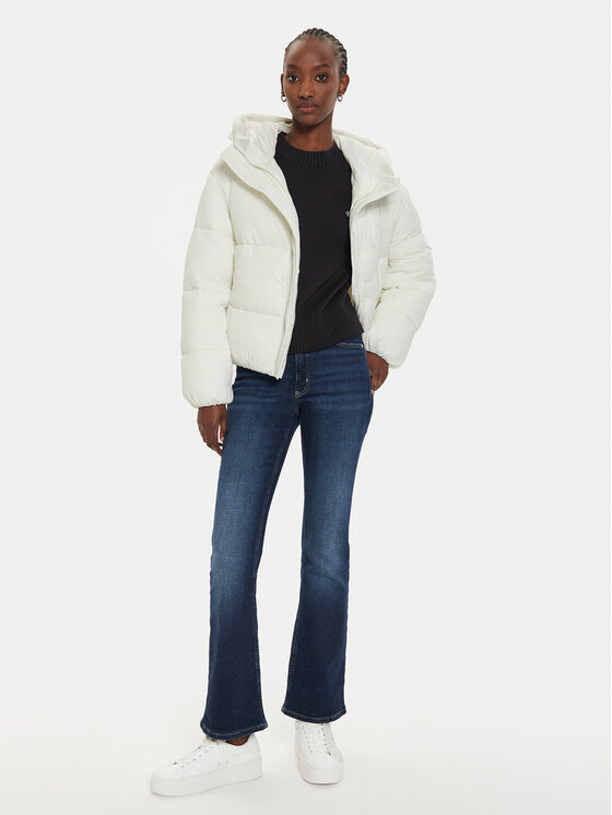 Calvin Klein Jeans Calvin Klein Jeans Žieminė striukė J20J224112 Écru Regular Fit