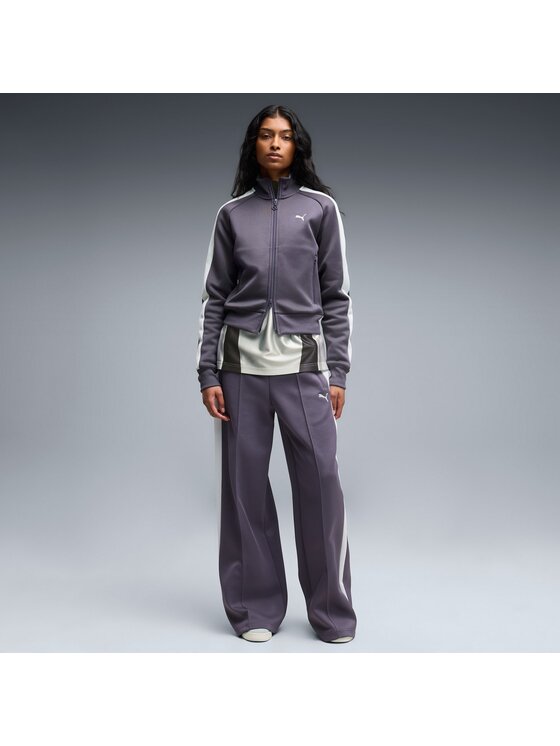 Puma Puma Spodnie dresowe 636687 Fioletowy Regular Fit