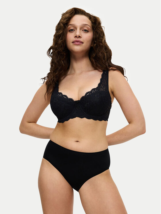 Triumph Triumph Mutande classiche a vita alta Sense Of Cotton 10224970 Nero