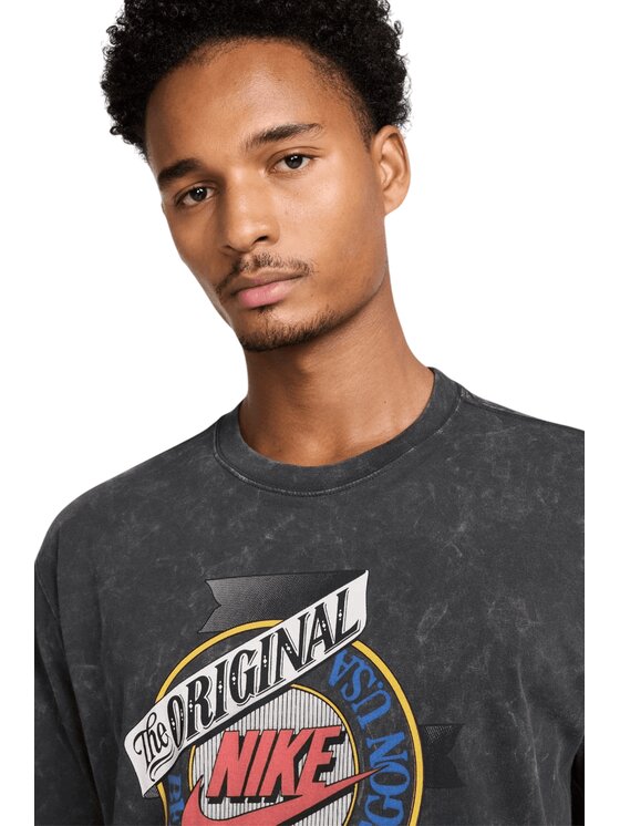 Nike Nike T-Shirt U NSW TEE M90 TEST PRINT HJ0594-060 Szary Regular Fit