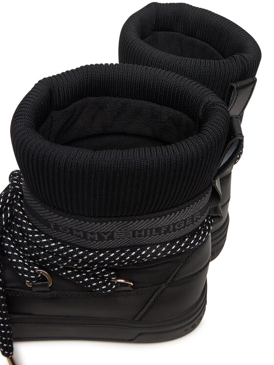 Tommy Hilfiger Tommy Hilfiger Μπότες Χιονιού Snow Boot Water Repellent FW0FW09260 Μαύρο