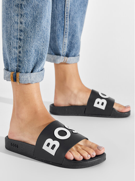 BOSS Boss Чехли Bay 50471271 10242218 01 Черен