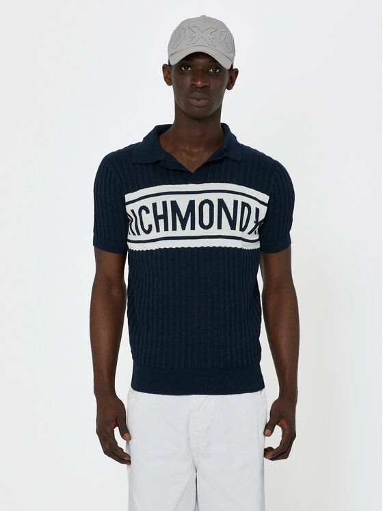Richmond X Richmond X Polo särk Peiale UMP24216PO Tumesinine Regular Fit
