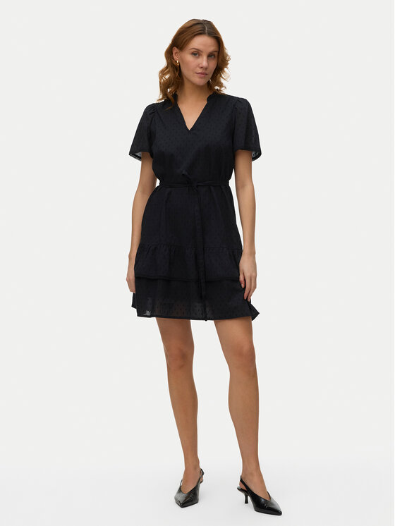 Vero Moda Vero Moda Koktejlové šaty Trine 10342726 Čierna Regular Fit