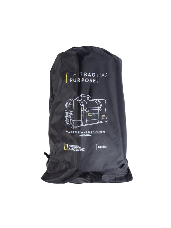 National Geographic National Geographic Taška Packable Wheeled Duffel Medium N10443.06 Čierna