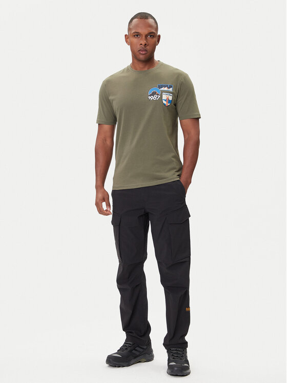 Napapijri Napapijri T-Shirt S-Montepiana NP0A88SV Zielony Regular Fit