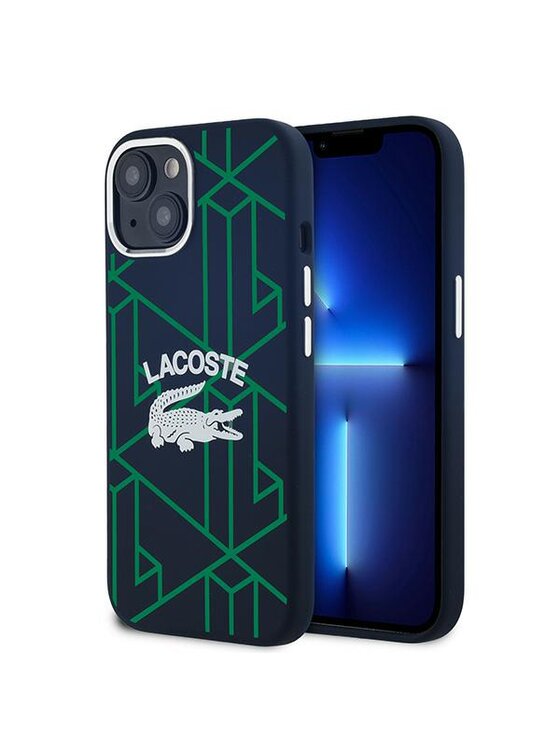 Lacoste Lacoste Etui na telefon Apple iPhone 15 Granatowy