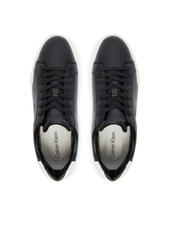 Calvin Klein Calvin Klein Sneakersy Chunky Cupsole Laceup Lth YM0YM01344 Čierna