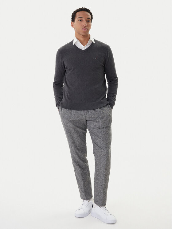 Tommy Hilfiger Tommy Hilfiger Džemperis Essential MW0MW14745 Pelēks Regular Fit