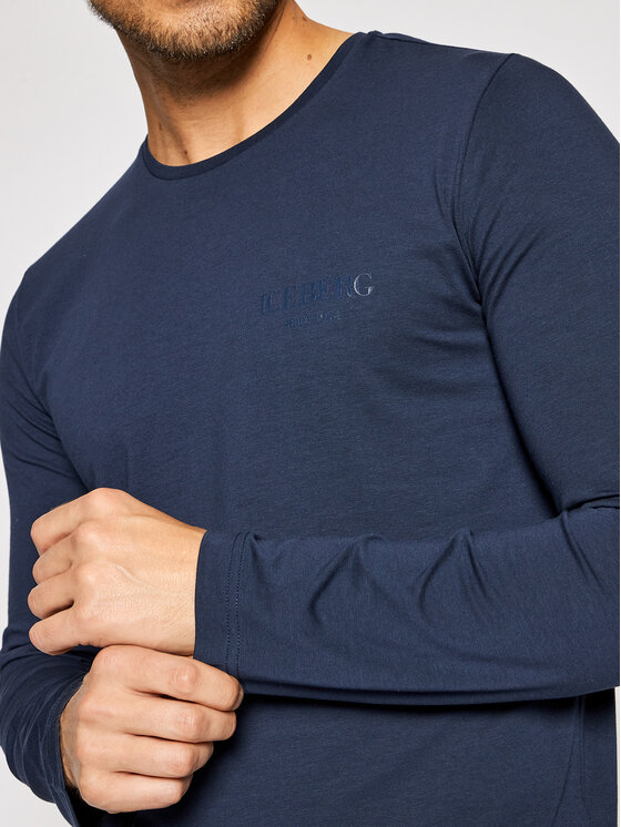 Longsleeve 21II1P0F0416309 Blu scuro Regular Fit