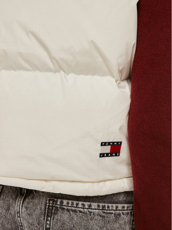 Tommy Jeans Tommy Jeans Smanicato Alaska DW0DW18611 Bianco Cropped Fit