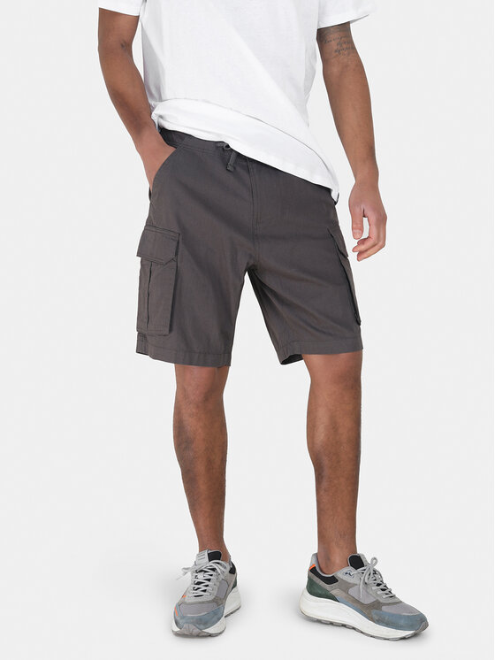 Brave Soul Brave Soul Kratke hlače MSRT-ISLANDGRY Siva Straight Fit