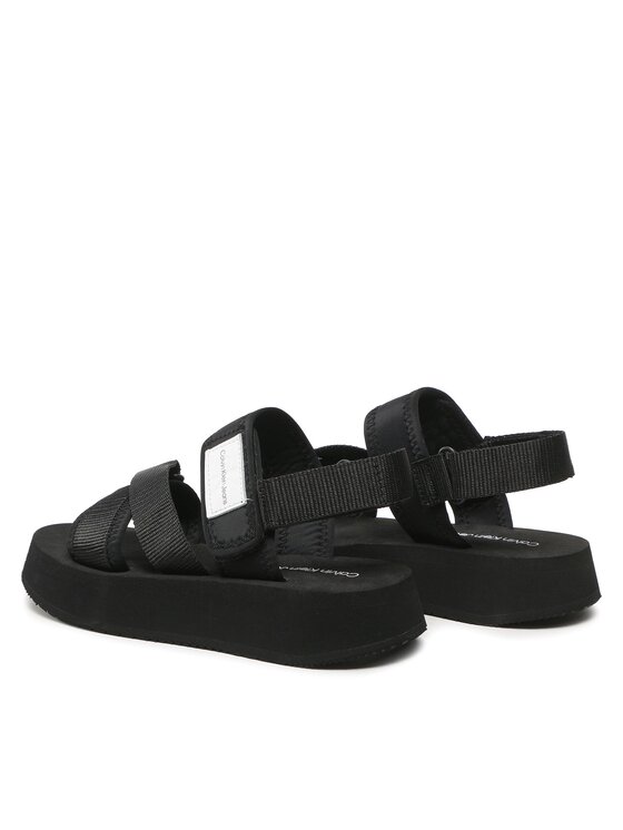 Calvin Klein Jeans Calvin Klein Jeans Сандали Prefresato Sandal Bagde YW0YW00967 Черен