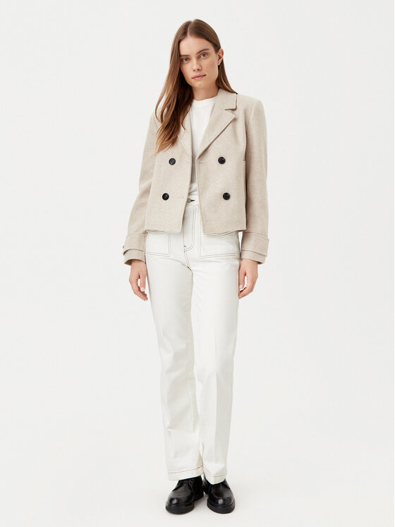 ONLY ONLY Μπουφάν μεταβατικό Freja 15320983 Μπεζ Regular Fit
