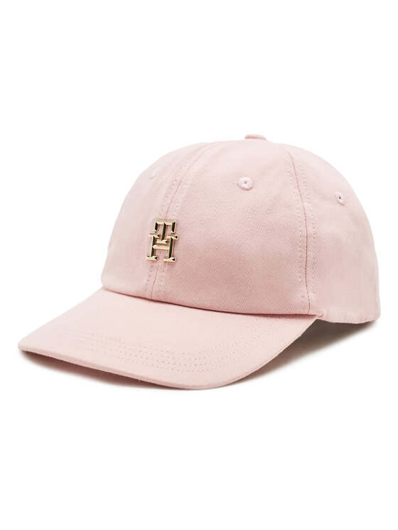 Tommy Hilfiger Cepure ar nagu Naturally Th Soft Cap AW0AW14528 Rozā