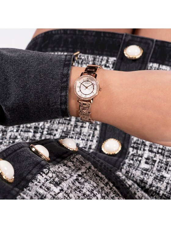 Guess Guess Zegarek GW0468L3 Różowe złoto