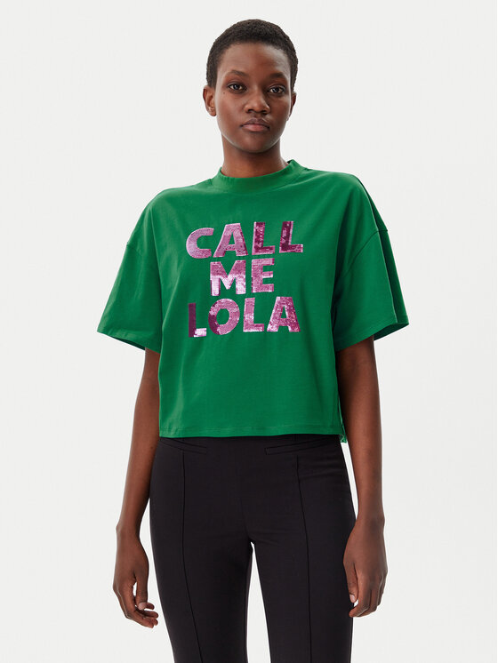 LOLA CASADEMUNT LOLA CASADEMUNT Tricou LS2515054 Verde Relaxed Fit