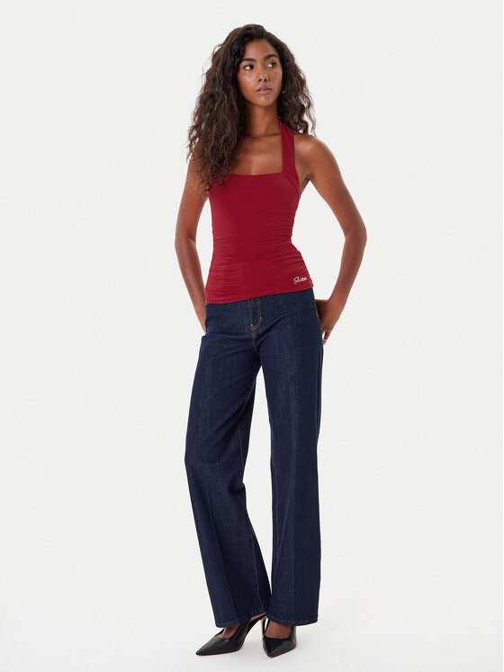 Guess Guess Top W5YP28 KACM2 Crvena Regular Fit