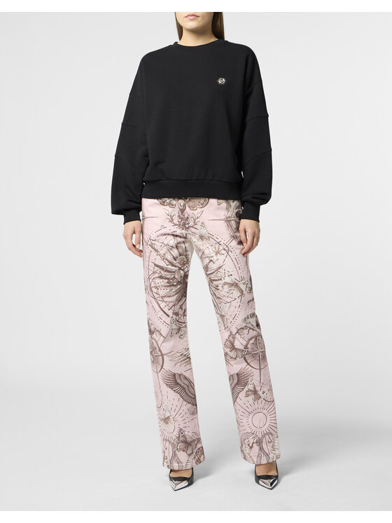 PHILIPP PLEIN PHILIPP PLEIN Bluza 26331 Czarny Regular Fit