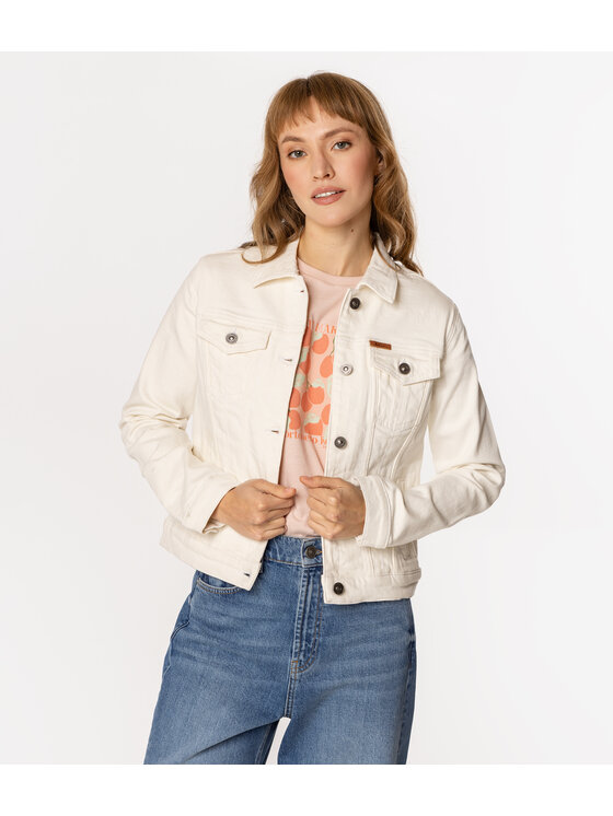 Lee Cooper Lee Cooper Kurtka jeansowa FABIA 4842 Biały Regular Fit