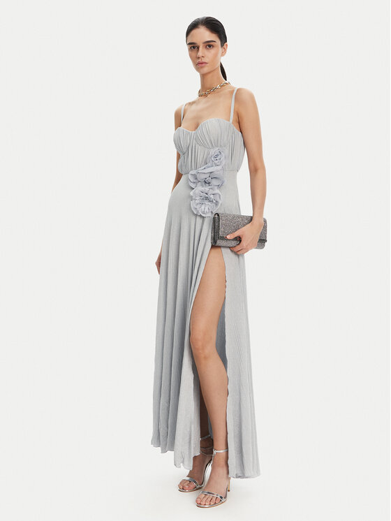 Elisabetta Franchi Elisabetta Franchi Večernja haljina AB-R22-52E2 Svijetloplava Regular Fit