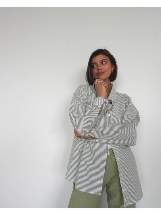 Le Songe Le Songe Koszula ESME Zielony Oversize