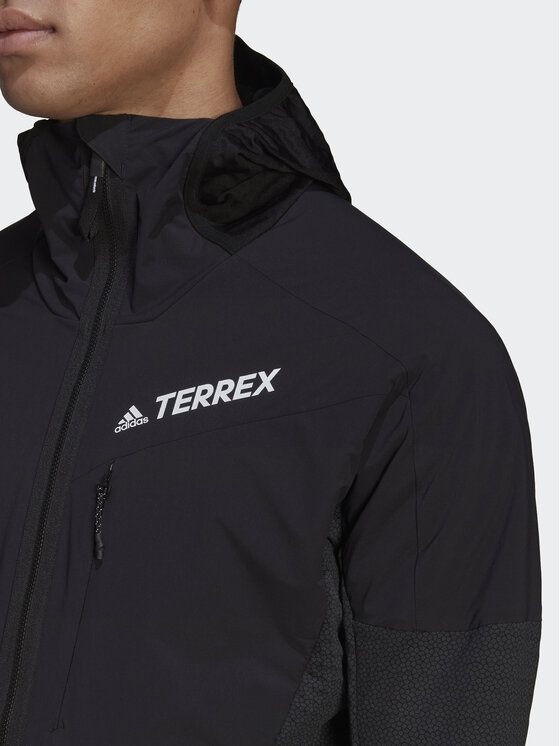 adidas adidas Fleecová mikina Techrock Flooce Wind Hooded Jacket HF0726 Černá