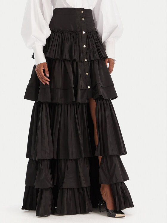Babylon Babylon Maxi sukně MF0503 Černá Regular Fit
