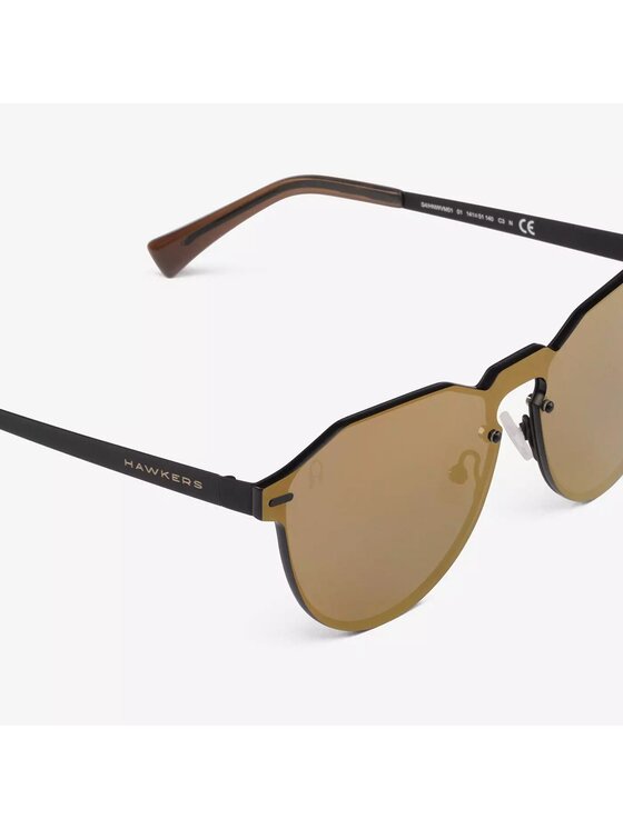 Hawkers Hawkers Okulary przeciwsłoneczne UN METAL VEGAS GOLD WARWICK VM Brązowy