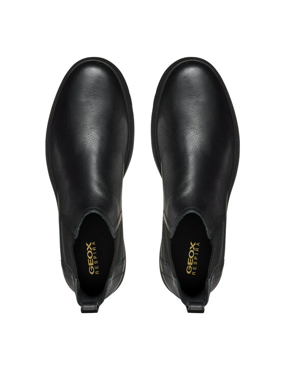 Geox Geox Kotníková obuv s elastickým prvkem U Spherica Ec1 U36D1C 00046 C9997 Černá