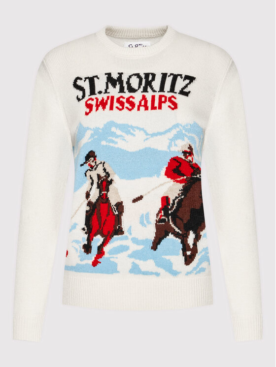 MC2 Saint Barth MC2 Saint Barth Πουλόβερ New Queen C QUE0018 STPH10 Μπεζ Regular Fit